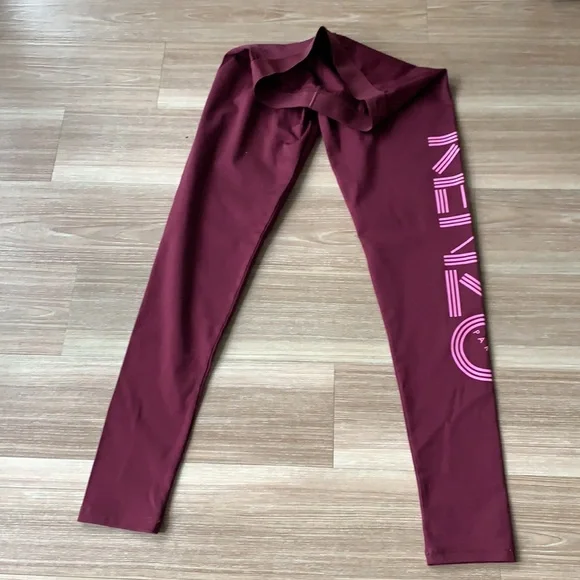 COPY - Kenzo Paris burgundy size small yoga pants leggings - Picture 5 of 11